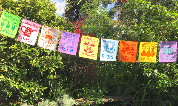 Gardening Thank You Flags; Set of 9