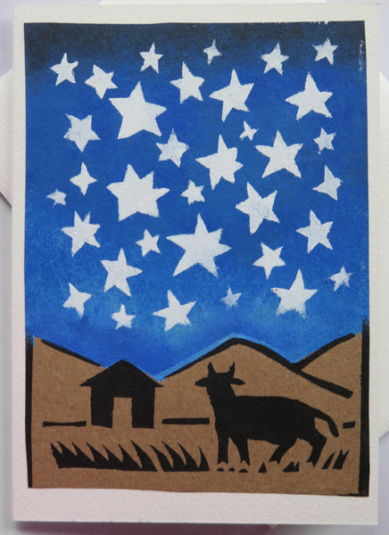 Handmade Card: Bull & Stars