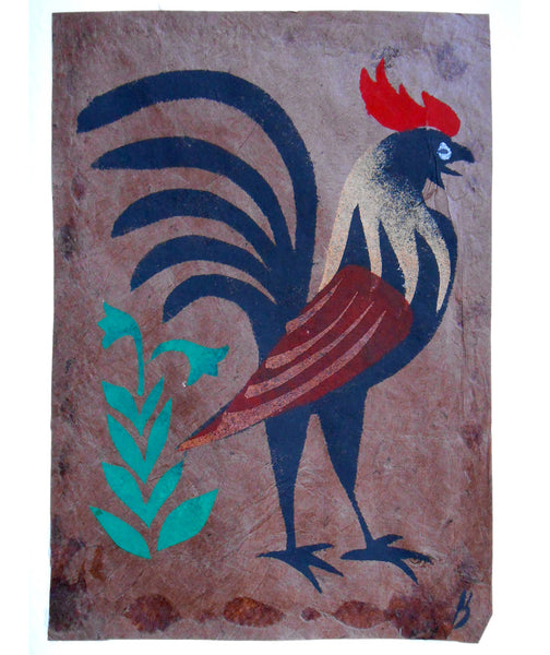 Handmade Card: Crowing Rooster