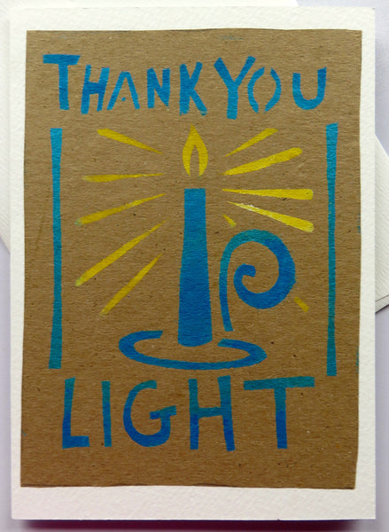 Handmade Card: Thank You Light (Candle)